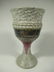 8 STONEWARE GOBLETS, SIGNED, ONE REPAIRED, APPROX 6"H - 4