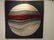 TEXTILE WALL ART, CIRCA 1970s, WOVEN ORB WITH STRIPES,