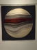 TEXTILE WALL ART, CIRCA 1970s, WOVEN ORB WITH STRIPES, - 2