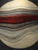 TEXTILE WALL ART, CIRCA 1970s, WOVEN ORB WITH STRIPES, - 3