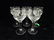 5 CRYSTAL CORDIAL GLASSES, APPROX 4 3/8"H