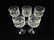 5 CRYSTAL CORDIAL GLASSES, APPROX 4 3/8"H - 2