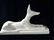 EGYPTIAN ANUBIS SCULPTURE, COMPOSITE, APPROX 15" X - 5