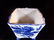CHINESE BLUE AND WHITE PLANTER/VASE, 6" X 5.5", - 3