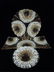 3 PC GLASS TRAY, PLATTER & BOWL, FLORAL DESIGN, TRAY