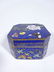 CLOISONNE TRINKET BOX, BLUE AND GOLD WITH WHITE - 3