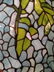 TIFFANY STYLE STAINED LEADED GLASS LAMP, WISTERIA VINE - 3