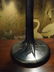 TIFFANY STYLE STAINED LEADED GLASS LAMP, WISTERIA VINE - 4