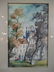 SMALL WATERCOLOR, FALL SCENE, FRAMED SIZE APPROX 11.25" - 3