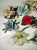 13 PC CAPODIMONTE PORCELAIN FLOWERS, ALL MARKED, SOME - 2