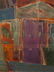 PATRICIA A BEATTY MIXED MEDIA ABSTRACT WITH COPPER - 4