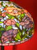 TIFFANY STYLE LEADED GLASS FLOOR LAMP, DOME SHADE WITH - 3