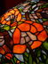 TIFFANY STYLE LEADED GLASS FLOOR LAMP, DOME SHADE WITH - 5