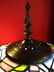 TIFFANY STYLE LEADED GLASS FLOOR LAMP, DOME SHADE WITH - 6