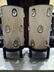 PAIR MID CENTURY MODERN LAMPS, CRYSTAL DROPS INSET INTO - 2