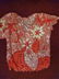 SHEER BEAD & SEQUIN TOP, SHORT SLEEVES, FLORAL DESIGN, - 4