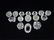 15 PC ASSORTED CRYSTAL SALT CELLARS