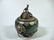 CHINESE INCENSE BURNER, CARVED HARDSTONE WITH SILVER - 4