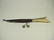 BONE HANDLE KNIFE, METAL SCABBARD, APPROX 9.25"L