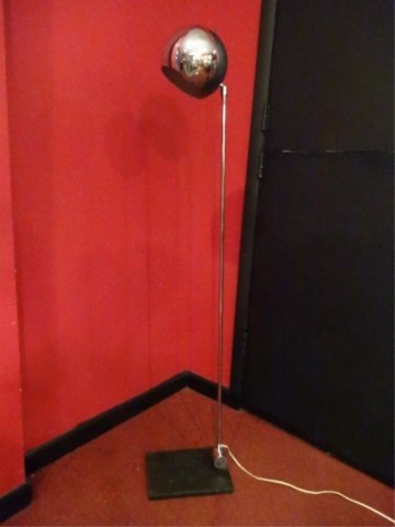 1970's CHROME FLOOR LAMP, ROBERT SONNEMAN STYLE, (1 of 4)