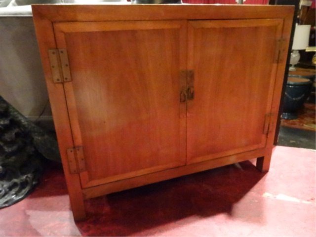 ASIAN STYLE 2 DOOR CHEST, BRASS PULLS AND HINGES, #1 OF (1 of 4)