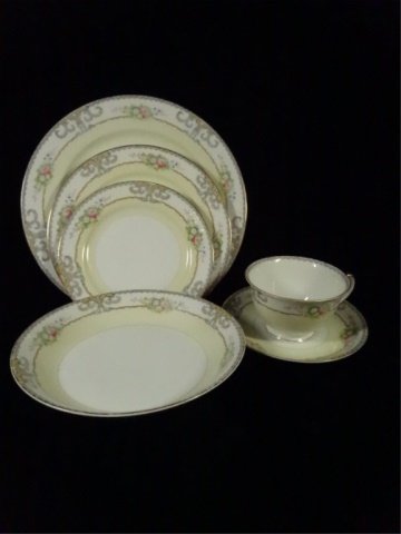 75 PC MEITO CHINA SERVICE, HAND PAINTED, MADE IN JAPAN, (1 of 9)