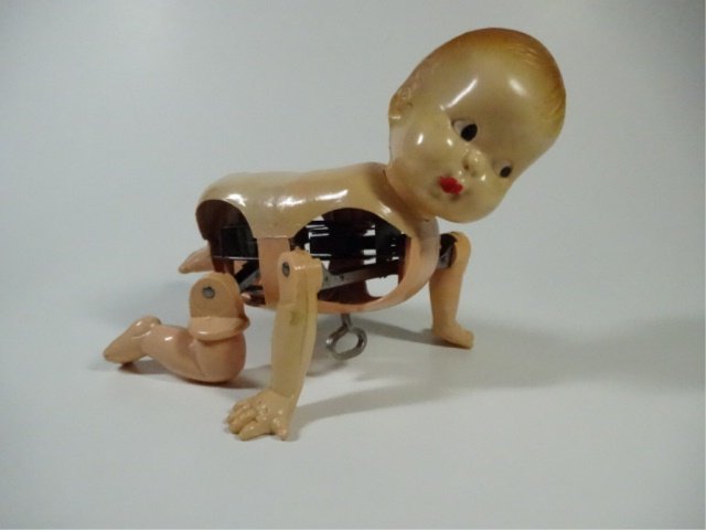 Vintage crawling cheap baby doll