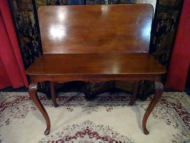 VINTAGE FLIP TOP DINING TABLE, CABRIOLE LEGS, VERY GOOD (1 of 6)