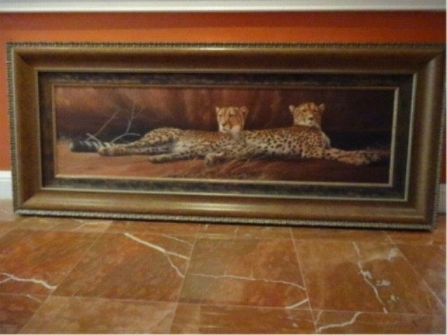 LIMITED EDITION GICLEE, 2 CHEETAHS, SIGNED LOWER LEFT (1 of 7)