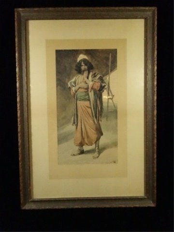 ANTIQUE J. JAMES TISSOT COLOR PRINT, JACOB, (1 of 4)