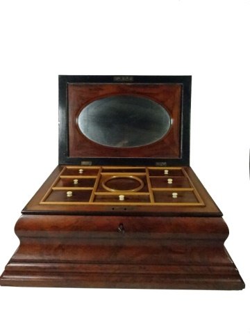 INLAID WOOD BOX, JEWELRY BOX OR SEWING CADDY, MULTIPLE (1 of 10)