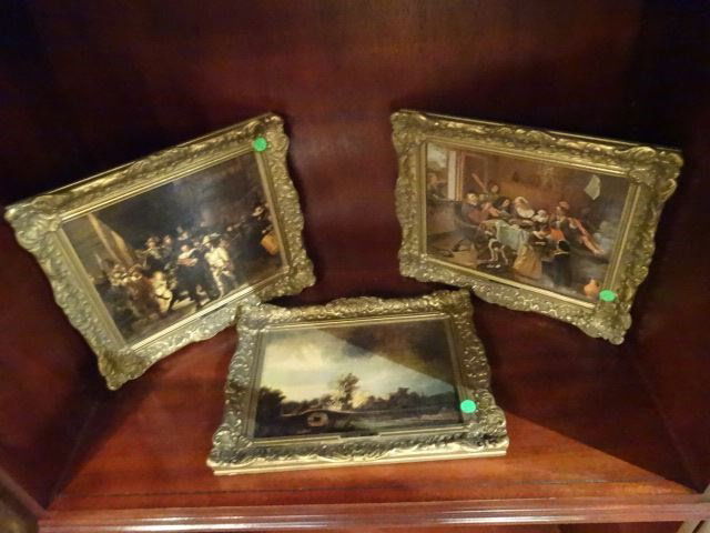 3 PC FRAMED GICLEE PAINTINGS, MASTERPIECE (1 of 1)