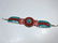 TURQUOISE & CORAL BRACELET, APPROX 8"L - 2