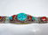 TURQUOISE & CORAL BRACELET, APPROX 7"L - 3