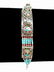 TURQUOISE & CORAL BRACELET, APPROX 7"L