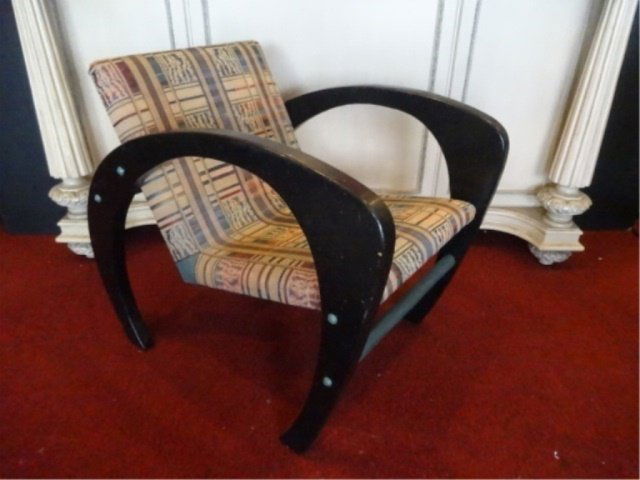 CUSTOM VINTAGE CLUB CHAIR, ONE OF A KIND ART PIECE (1 of 6)