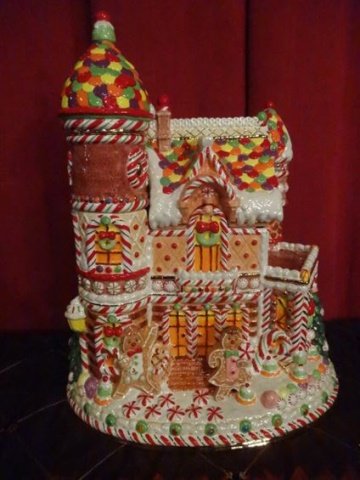 LARGE CHRISTOPHER RADKO CHRISTMAS COOKIE JAR, PAINTED (1 of 9)