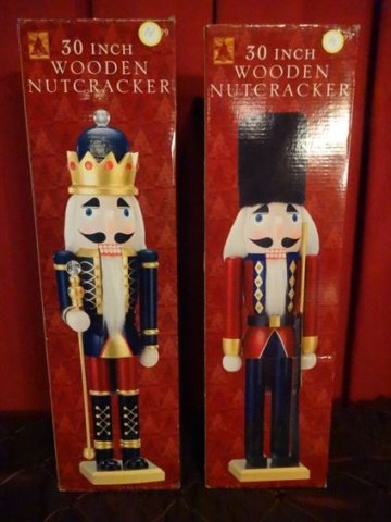 30 inch best sale wooden nutcracker