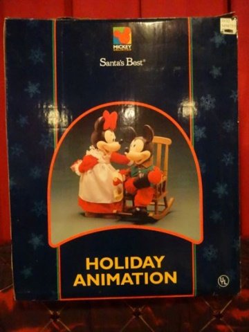 LARGE ANIMATED CHRISTMAS MICKEY MOUSE AND MINNIE MOUSE (1 of 5)