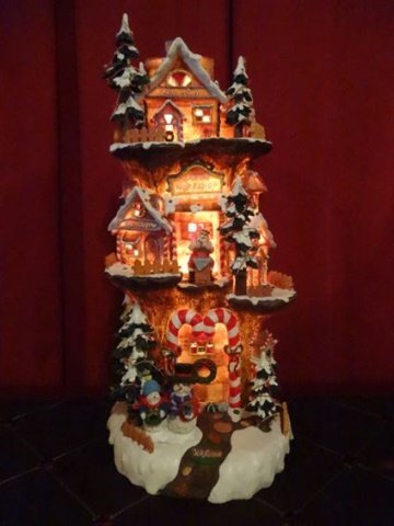 DEPT. 56 LIGHTED CHRISTMAS DECOR, SANTA'S WORKSHOP, (1 of 6)