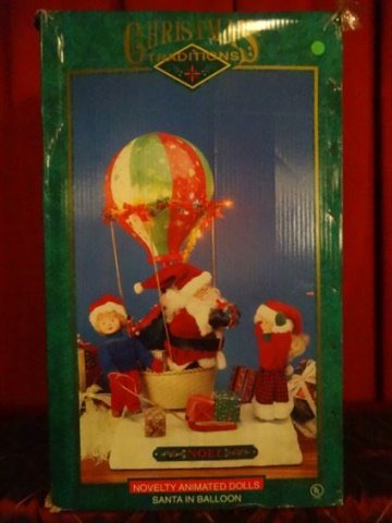 LARGE ANIMATED CHRISTMAS SANTA FIGURE, SANTA WITH HOT (1 of 8)