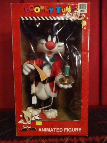 LARGE ANIMATED CHRISTMAS SYLVESTER CAT, LOONEY TUNES, (1 of 5)
