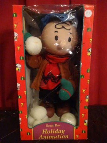 LARGE ANIMATED CHRISTMAS CHARLIE BROWN FIGURE, IN (1 of 4)