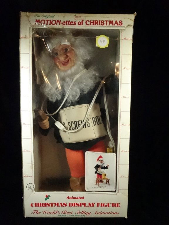 CHRISTMAS ANIMATED WORKSHOP ELF FIGURE, WITH ORIGINAL (1 of 7)