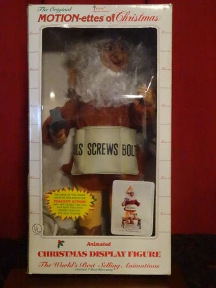 LARGE ANIMATED CHRISTMAS ELF FIGURE, WORKSHOP ELF WITH (1 of 6)