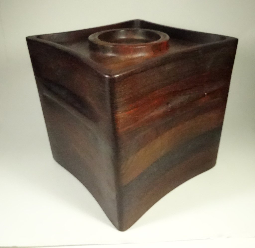 TEAK ICE BUCKET WITH LID, MID CENTURY, EXCELLENT (1 of 6)