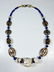 CONCH BEAD NECKLACE WITH TURQUOISE & CORAL ACCENTS &