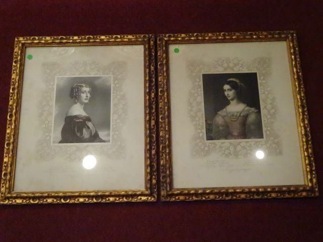 PAIR 19TH CENTURY STYLE PRINTS, NICELY FRAMED (1 of 8)