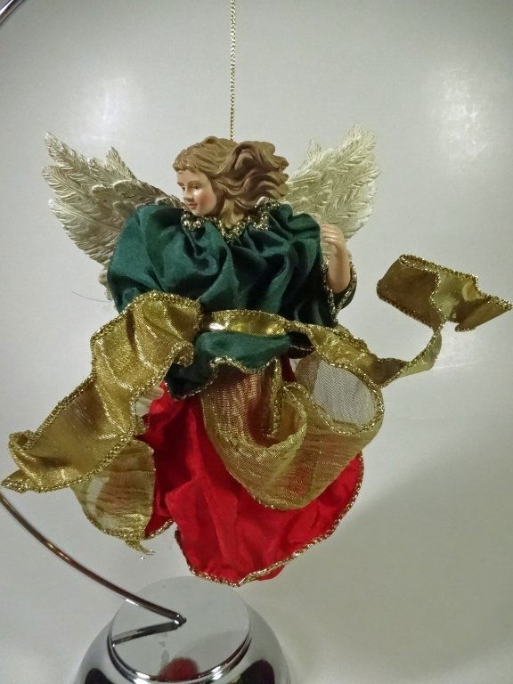 CHRISTMAS DECOR - HANGING ANGEL ORNAMENT / TREE TOPPER, (1 of 5)