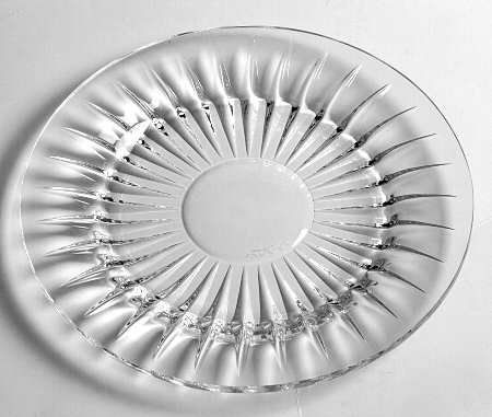 6 VAL ST. LAMBERT BALMORAL SALAD PLATES, HEAVY CRYSTAL, (1 of 4)